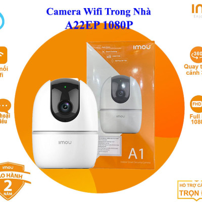 CAMERA WIFI IMOU A22EP 1080P XOAY 360 ĐỘ - ĐÀM THOẠI 2 CHIỀU - HÀNG CHÍNH HÃNG
