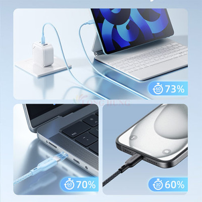 Cáp Innostyle PowerNova USB-C to USB-C 1.5m 60W ICC150 - Hàng chính hãng
