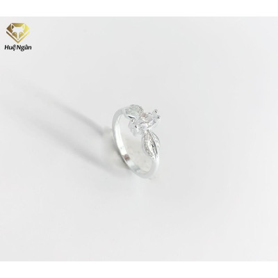 Nhẫn bạc Ý 925 Huệ Ngân - Đính đá sang trọng YYJZ035
