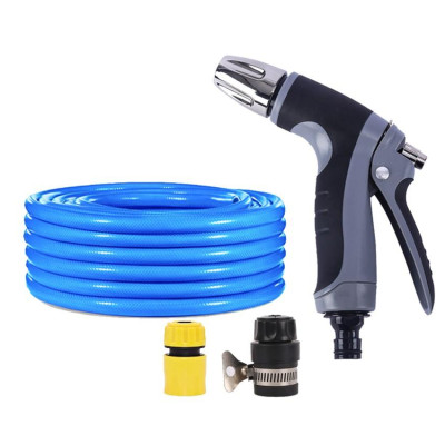 Bộ dây và vòi xịt tăng áp rửa xe tưới cây 206817(cút nhựa nối đen 712-2)