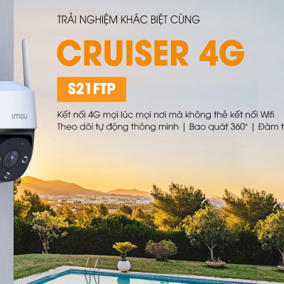Camera Wifi imou dùng sim 4G - S21FTP IMOU Cruiser 4G - Hàng chính hãng