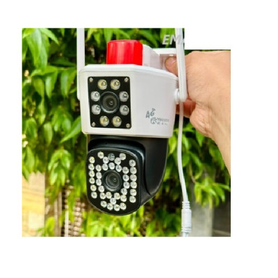 (Mẫu 2024) Camera 4G Yoosee 2 MẮT XEM 2 MÀN HÌNH 5.0MPX xoay 360 độ, xem đêm có màu, hỗ trợ đàm thoại 2 chiều - hàng chính hãng