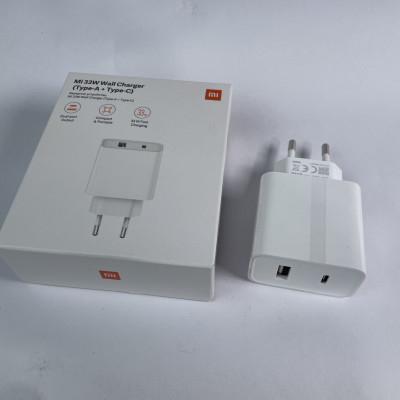 Cốc sạc Xiaomi Mi 33W Wall Charger Type-C + Type-A BHR4996GL MDY-11-EX - Hàng chính hãng