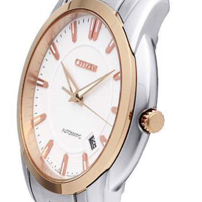 Đồng Hồ Nam Citizen Dây Thép Không Gỉ NB0024-54A - Mặt Trắng (Sapphire)