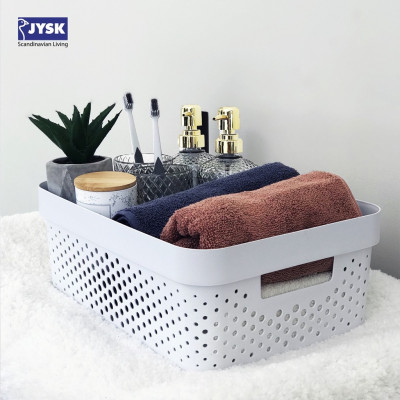 Giỏ đựng đa năng | JYSK Infinity | nhựa | trắng/xám | nhiều kích thước