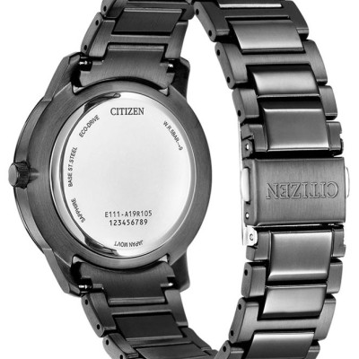 Đồng Hồ Nam Citizen Dây Thép Không Gỉ BM7595-89E - Mặt Đen (Sapphire)