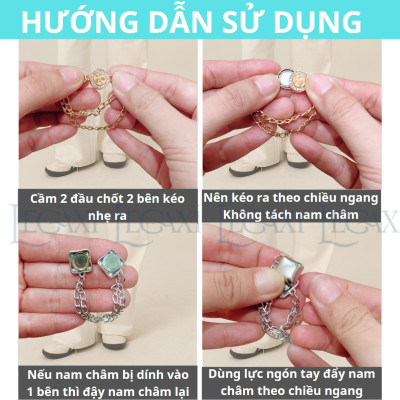 Kẹp Nam Châm Cố Định Ống Quần, Áo Bị Trùng, Dài Khóa Điều Chỉnh Chiều Dài Quần Jean, Tây, Áo Thun