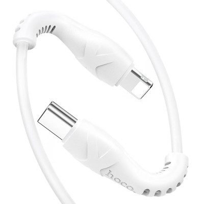 Cáp sạc nhanh PD20W Hoco dây dẻo X55 kết nối Type-C sang iPhone dài 1M - Hàng chính hãng
