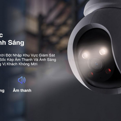 Camera Wifi Ngoài Trời EZVIZ H8 Pro 2K 3K Siêu Nét, Màu Ban Đêm - Hàng chính hãng