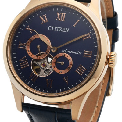 Đồng Hồ Nam Citizen Dây Da NP1023-17L - Mặt Xanh (Sapphire)
