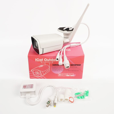 Camera Wifi ICat Outdoor ngoài trời chống nước IP66 Hàng chính hãng Hunonic