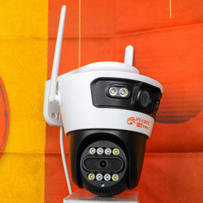 Camera WiFi 2 mắt Yoosee Ngoài Trời 8.0MP Xem 2 màn hình cùng lúc, Chống nước IP66 - Hàng chính hãng