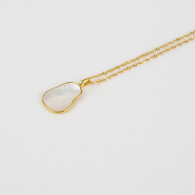Set Dây Chuyền Ngọc Trai FW Thiết Kế UK Style (Wave Mother of Pearl) - MOON Jewelry