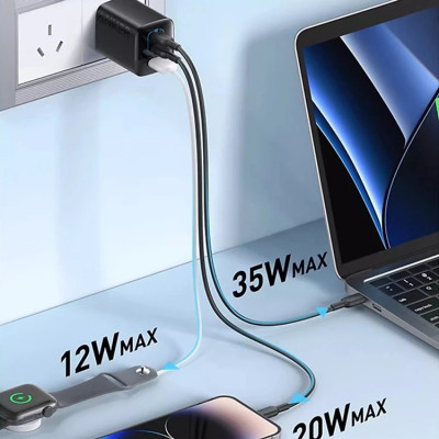 Cốc sạc Anker 336 Charger 1USB 2Type-C 67W A2674 - Hàng chính hãng