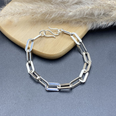 Lắc Tay Nam Bạc Ta Móc Xích BẠC HIỂU MINH LTN051