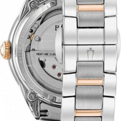 Đồng Hồ Nữ Bulova Đính Kim Cương Dây Thép Không Gỉ 98P170 - Mặt Xà Cừ (Sapphire)