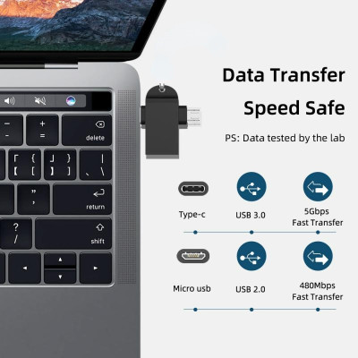 Đầu Chuyển Đổi OTG Cổng Type-C Sang USB 3.0 - Chất Liệu Vỏ Kim Loại Cáp OTG USB Type C to USB 3.0 Đầu Chuyển Đổi USB OTG Type C Tốc Độ Cao Tương Thích Với Điện Thoại Máy Tính Type C Micro Usb sang Usb 3.0 cao cấp tiện dụng Hàng Nhập Khẩu