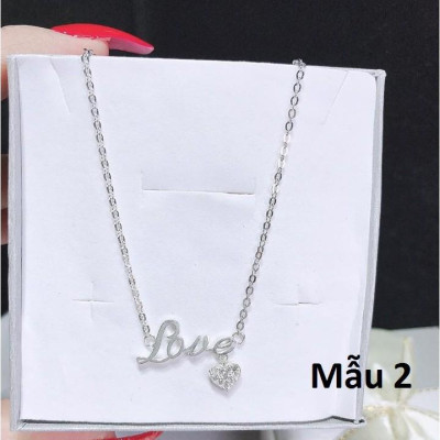 Dây chuyền nữ mặt trái tim chất liệu bằng bạc s925 MS0782