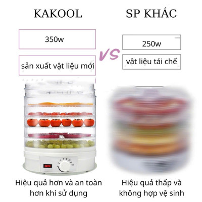 Máy sấy thực phẩm gia đình sấy khô siêu nhanh sấy hoa quả thịt cá tôm mực cực tiện.