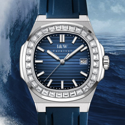 Đồng hồ nam chính hãng IW Carnival IW721G-4,kính sapphire,chống xước,chống nước 50m,Bh 24 tháng,máy cơ (automatic)