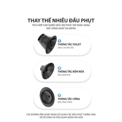 Dụng Cụ Thông Tắc Cống, Labo, Bồn Cầu Sử Dụng Khí Nén 8kg Tiện Lợi Nhanh Chóng - Hàng chính hãng
