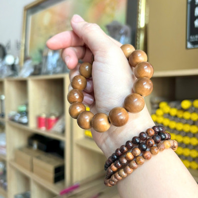 Vòng gỗ Đàn Hương cao cấp size 16ly mùi thơm ngọt - sang phong thuỷ tài lộc bình an