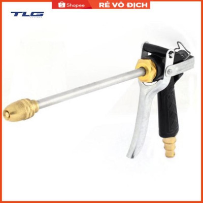 Bộ dây vòi xịt nước rửa xe, tưới cây . tăng áp 3 lần, loại 15m 206318 đầu đồng,cút+tặng mở chai