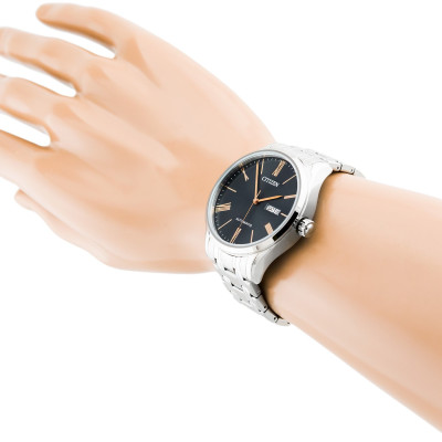 Đồng Hồ Nam Citizen Dây Thép Không Gỉ NH8360-80J - Mặt Đen 
