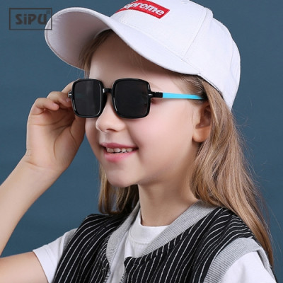 Mắt Kính Trẻ Em SiPU Chính Hãng MK20 Xanh Đen Chống UV400 + Chống gãy Cho Bé Trai Bé Gái (Tặng Hộp Ô Tô)