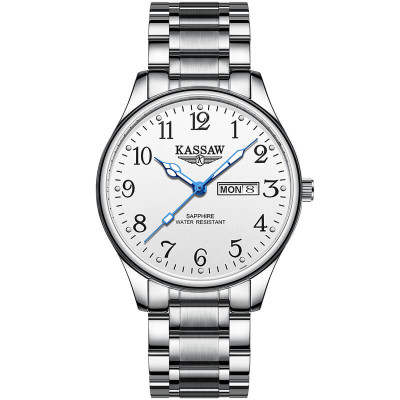Đồng hồ nam hãng KASSAW K612-3 Kính sapphire ,chống xước,Chống nước 50m ,Bảo hành 24 tháng,dây kim loại ,máy (Quartz),Thiết kế đơn giản và sang trọng