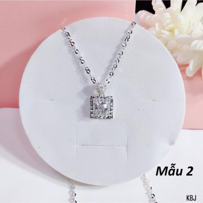 Dây chuyền nữ bạc Ý kèm mặt cao cấp MS17g