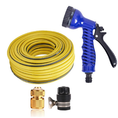 Bộ vòi tưới cây,rửa xe tăng áp lực nước 15m(cút đồng nối nhựa đen 713-2) 206843