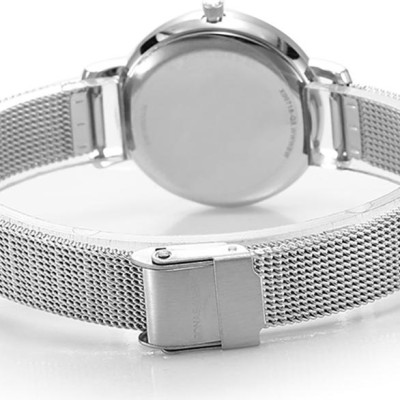 Đồng hồ nữ hiệu Jonas & Verus X00718-Q3.WWWBW (Mặt số xà cừ Trắng), Máy Pin (Quartz), Kính sapphire chống trầy xước, Dây lưới thép không gỉ 316L