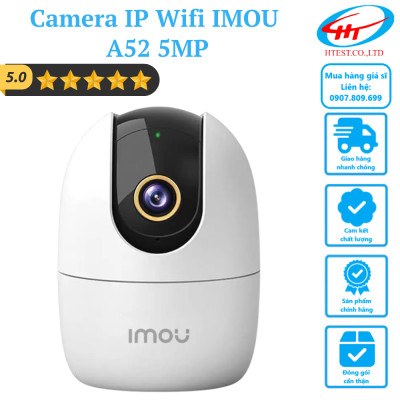 Camera IMOU A52  Xoay 360° Full HD 5.0MP Siêu Nét Góc Rộng Đàm Thoại Hai Chiều- HÀNG CHÍNH HÃNG