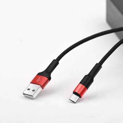 Cáp Sạc Nhanh Type C loại tốt - HOCO X26 XPRESS dài 1 mét – Dây bọc dù chống xoắn, đứt – Dành cho Samsung, OPPO, LG.. (Hàng chính hãng)