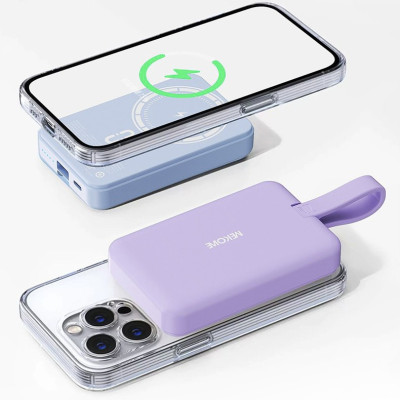 Sạc Dự Phòng Từ Tính Không Dây Đa Năng 10000mAh WEKOME WP-47 - Hỗ Trợ Sạc Nhanh PD 20W, Sạc Không Dây Từ Tính Max 15W - Hàng Chính Hãng