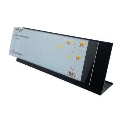 Bảng thông tin để bàn nhôm Enter AL37 300x100mm, Biển chức danh, Bảng tên để bàn, Kệ chức vụ