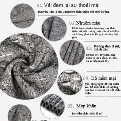 Khăn len quàng cổ nam nữ SK107