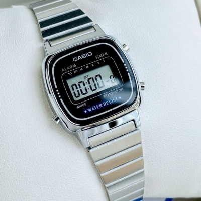 Đồng Hồ Nữ Casio LA670WA-1DF- Quartz-Dây Kim Loại (CÓ TEM VÀNG CHỐNG HÀNG GIẢ)