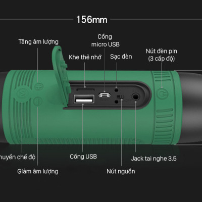 Loa Bluetooth Kiêm Pin Sạc Dự Phòng Zealot S1 – Hàng Nhập Khẩu