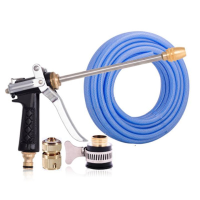 Bộ dây và vòi xịt tăng áp lực nươc 300%  318576  (cút đồng - dây xanh)