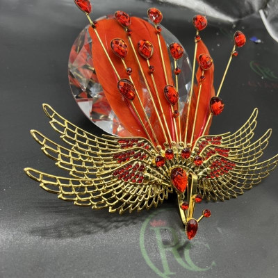 Mũ phượng lông vũ cổ trang Giangpkc