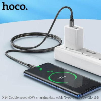 Cáp sạc nhanh pd 60w type c to type c Hoco CT14 - dây sạc 2 đầu type c cho laptop macbook samsung oppo ,...vv - hàng chính hãng