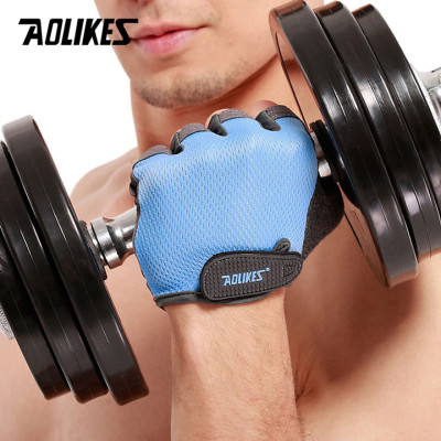 Găng tay thể thao hở ngón Nam - Nữ  hãng Aolikes AL112