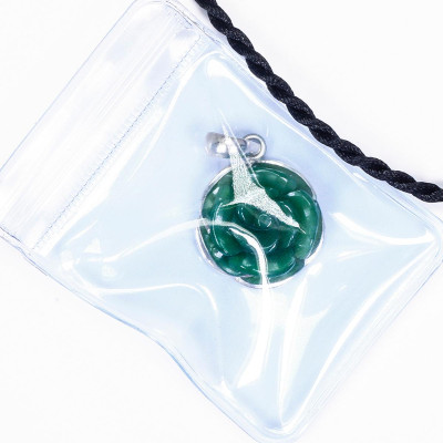 Mặt dây chuyền hoa mẫu đơn ngọc bích bọc bạc mệnh hỏa, mộc - Ngọc Quý Gemstones