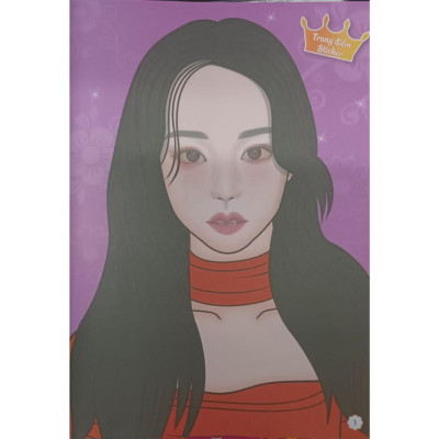 Sách - Trang Điểm Thần Tượng Âm Nhạc Hàn Quốc - Jisoo - Thỏa Súc Sáng Tạo Cùng Sticker Trong Suốt - Minh Thắng
