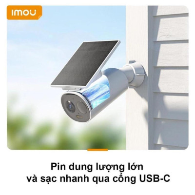 Camera WIFI Ngoài Trời IMOU Cell 3C K9DCP Dùng Pin Kèm Tấm Pin Năng Lượng Mặt Trời  - TRANGIATELECOM Hàng chính hãƞg Hàng nhập khẩu