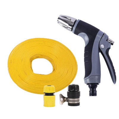 Bộ dây và vòi xịt tăng áp rửa xe tưới cây 206817(cút nhựa nối đen 712-2)