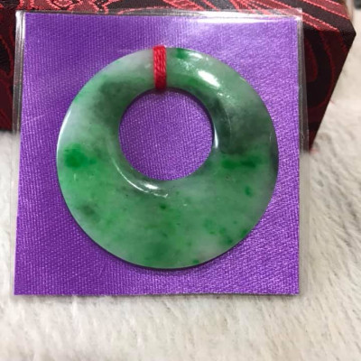 MẶT DÂY CHUYỀN ĐỒNG ĐIẾU KIỂU TO XANH NGỌC CẨM THẠCH SIZE 36mm x Dầy 3,5mm BỌC LÊN MẶT DÂY CHUYỀN ĐẸP Ạ