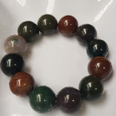 Vòng Nam Mới đá casidon size lớn 18mm Vòng đa sắc màu sáng bóng đẹp đeo sang tay ạ Nam tất cả các mệnh đeo hợp ạ